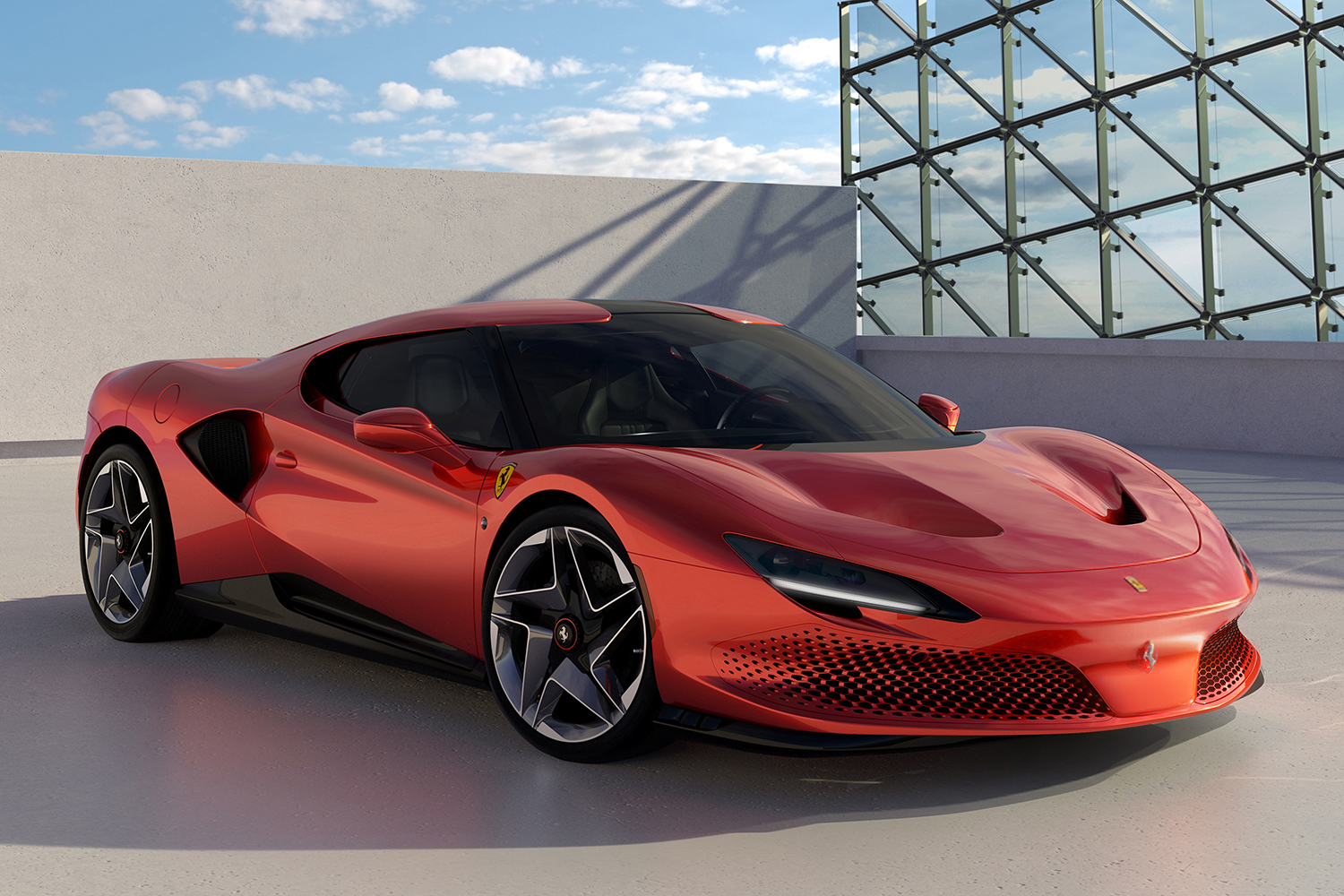 フェラーリのワンオフプロジェクト最新作SP48 Unicaのフロントスタイリング